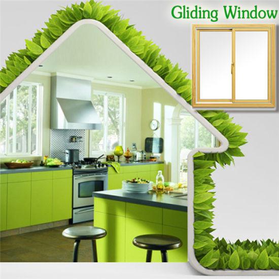 DOORWIN 2021Hot Selling Gliding Windows with Double Glazed by China Supplier with Powder Coating/Fluorocarbon/Wood Grain Finish
