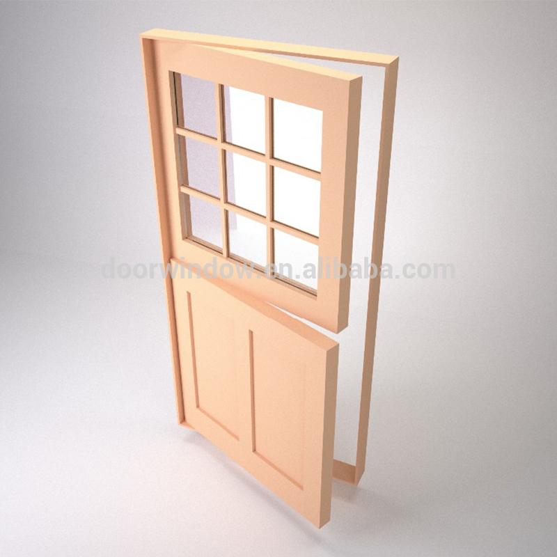 DOORWIN 2021Hot sale 48 inches exterior doors wooden dutch door with hardwareby Doorwin