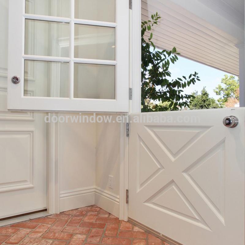 DOORWIN 2021Hot sale 48 inches exterior doors wooden dutch door with hardwareby Doorwin