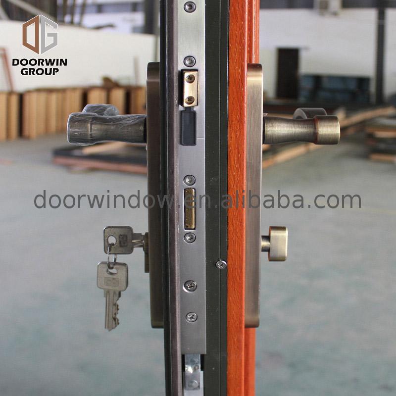 DOORWIN 2021Hot sale factory direct hinged door detail glass office entry doors lowes