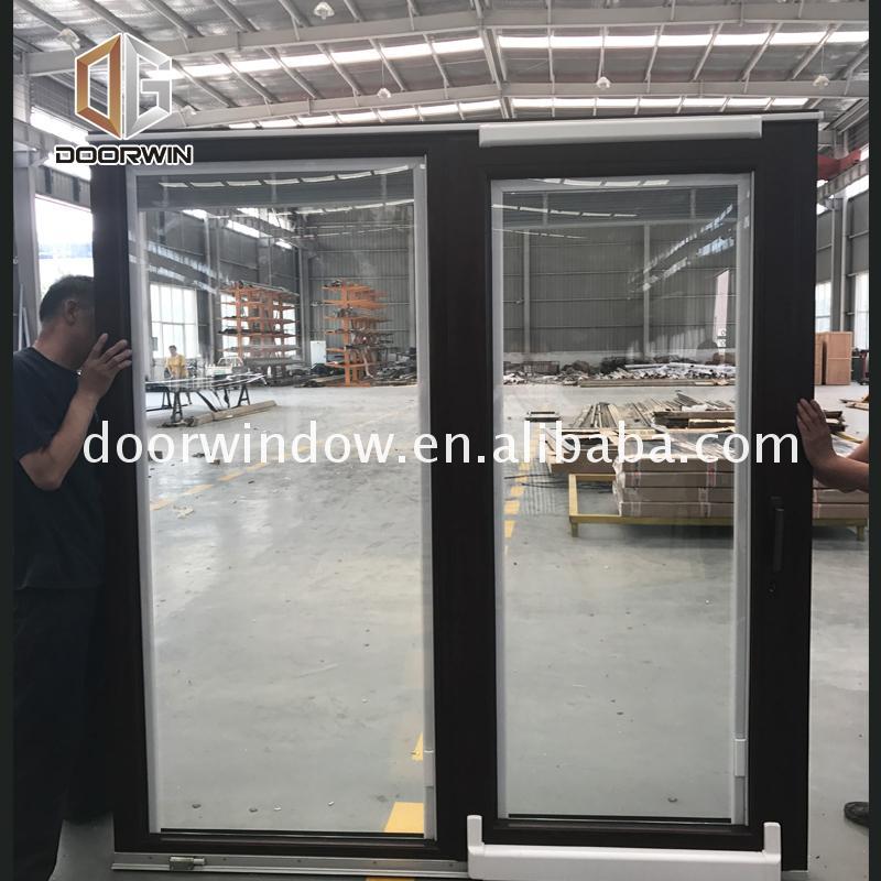 DOORWIN 2021Hot sale factory direct timber sliding door tracks glass doors frame