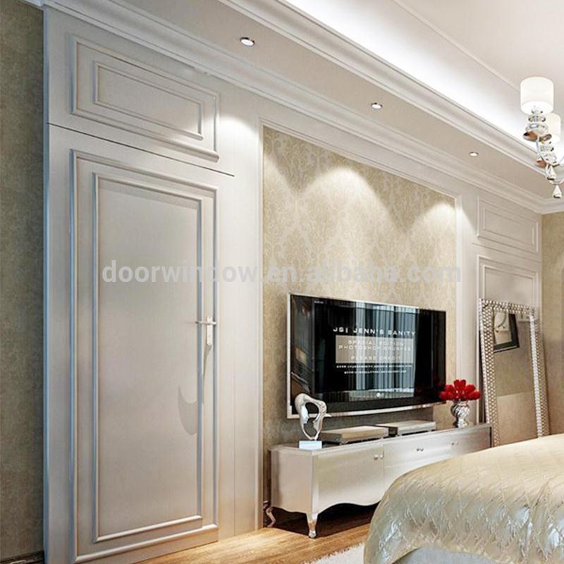 DOORWIN 2021Hot sale secret flush room door wood carving design invisible white color main door by Doorwin