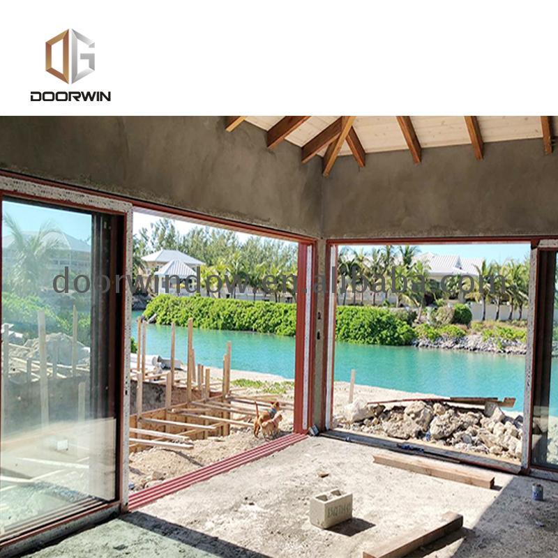 DOORWIN 2021Hot selling commercial exterior sliding doors clear glass chinese