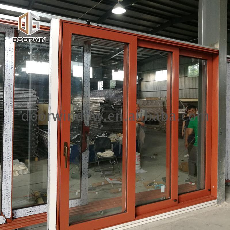 DOORWIN 2021Hot selling commercial exterior sliding doors clear glass chinese