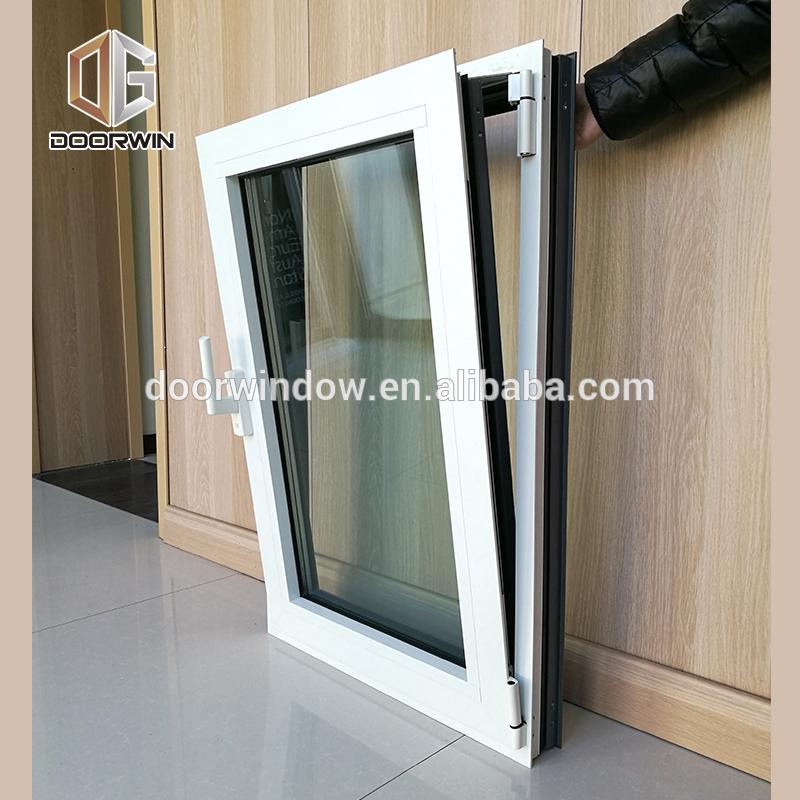 DOORWIN 2021Houston cheap sound proof 36 x 42 white thermal break aluminum casement window by Doorwin