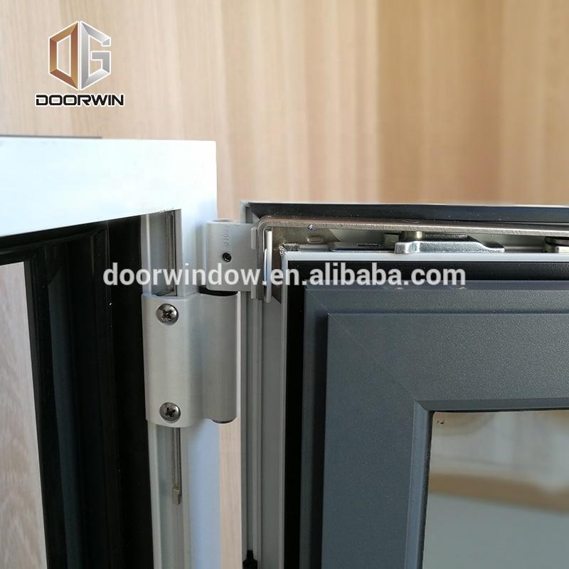 DOORWIN 2021Houston cheap sound proof 36 x 42 white thermal break aluminum casement window by Doorwin