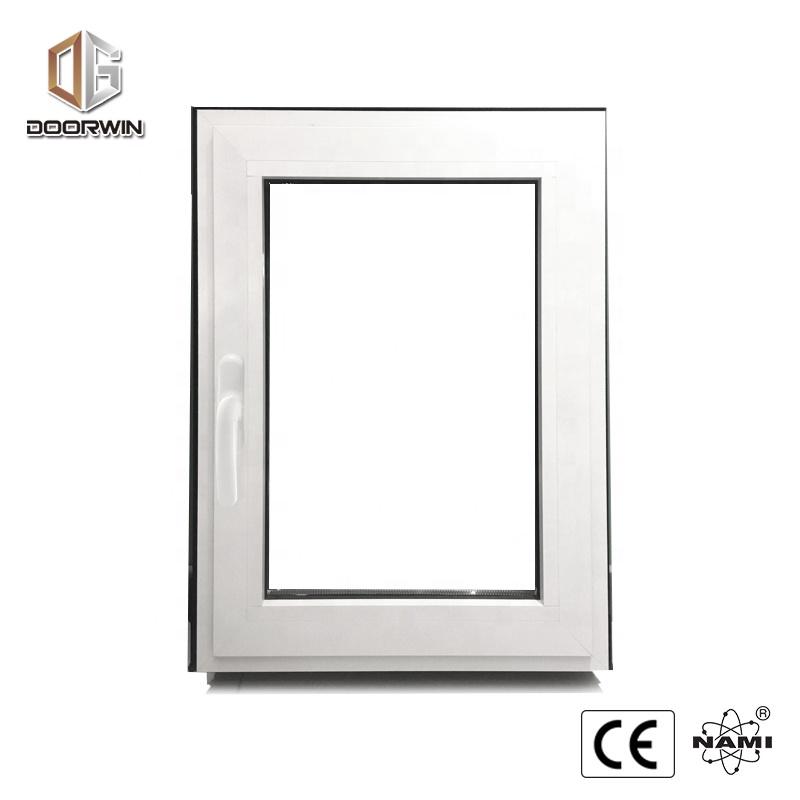DOORWIN 2021Houston wholesale tempered glass thermal break aluminum tilt and turn window as 2047by Doorwin