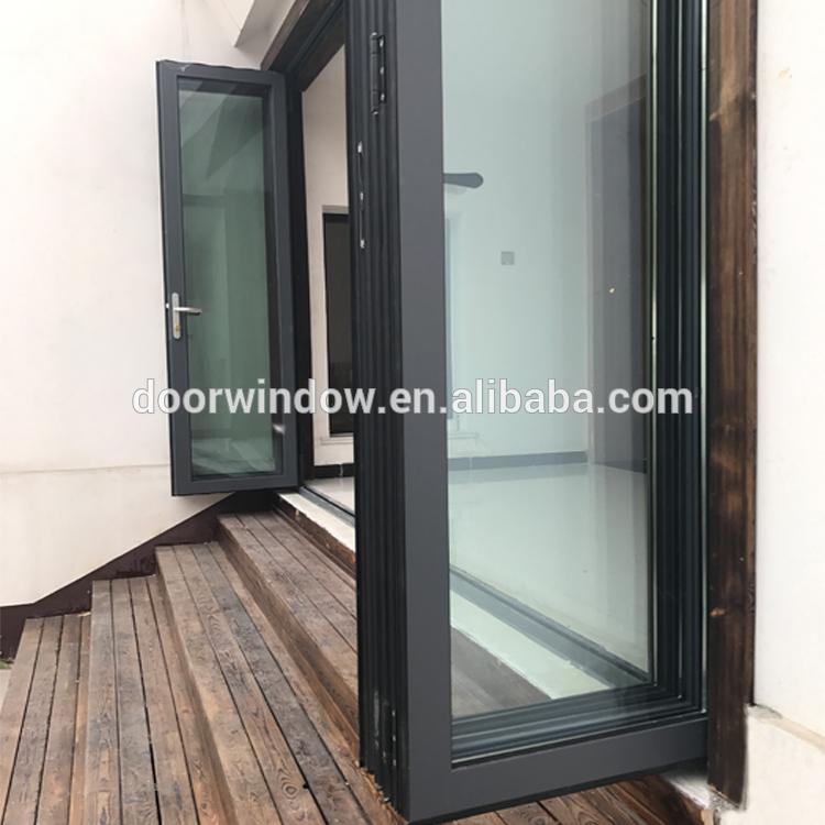 DOORWIN 2021Korea hardware thermal break aluminium ykk folding door by Doorwin