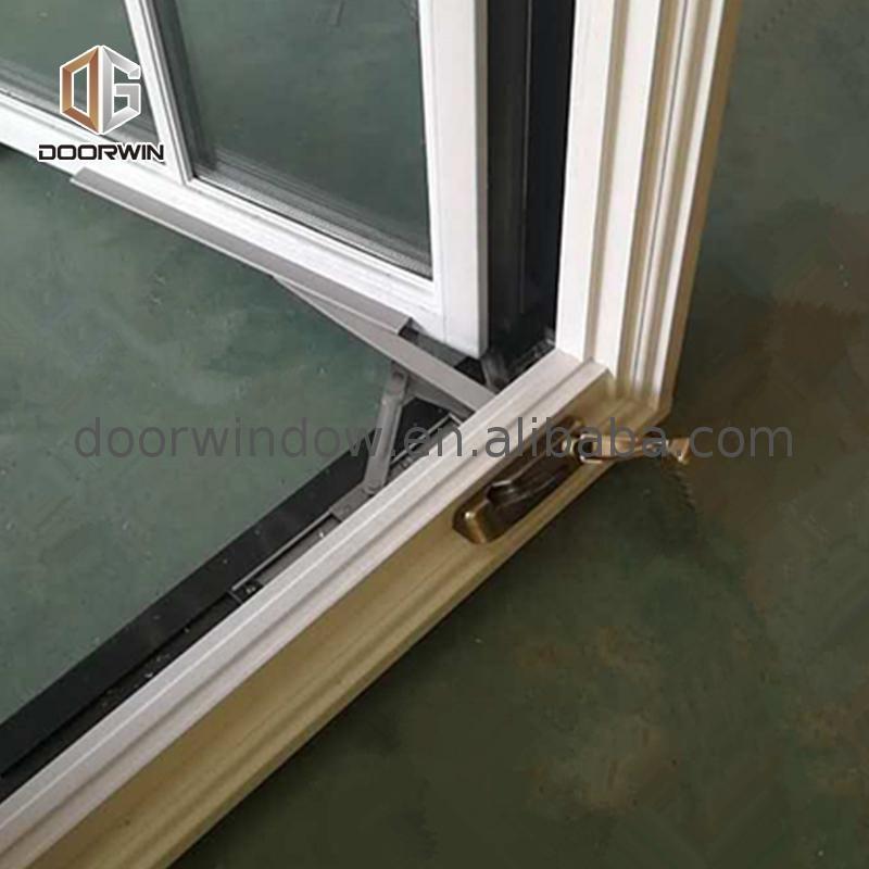 DOORWIN 2021Las Angels oak wood timber low-e glass crank casement window with grille inserts by Doorwin on Alibaba