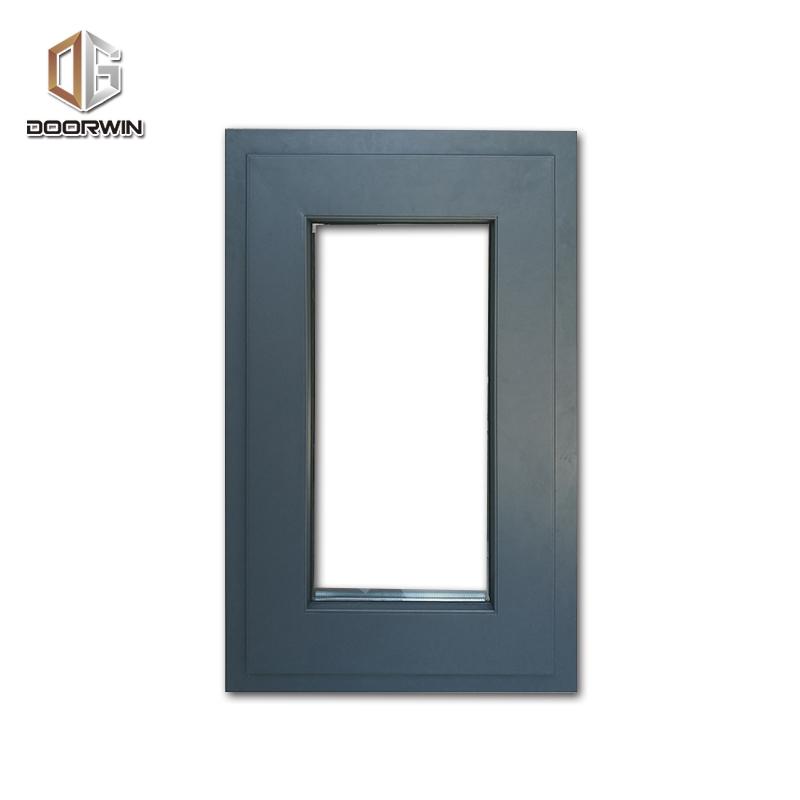 DOORWIN 2021Las Vegas inexpensive professional double glazed aluminium wood windows 3 glass by Doorwin