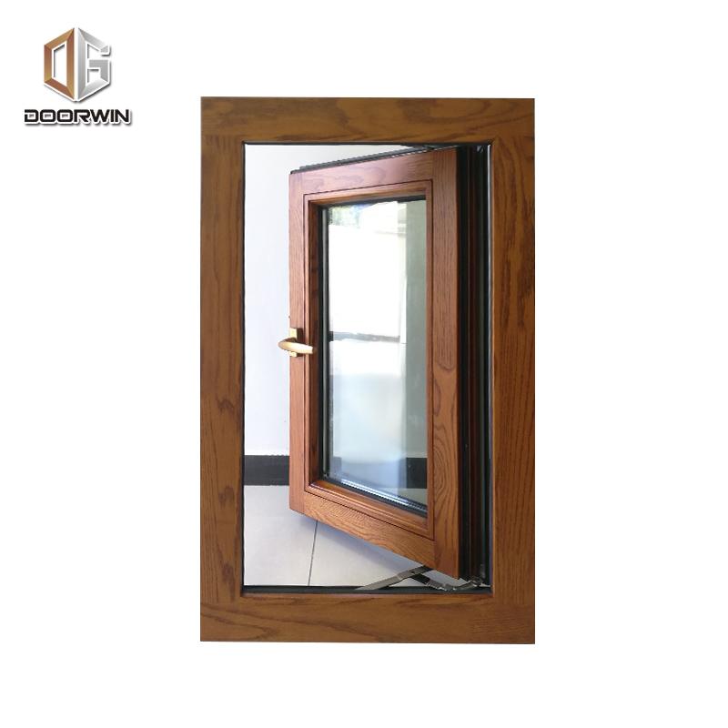 DOORWIN 2021Las Vegas inexpensive professional double glazed aluminium wood windows 3 glass