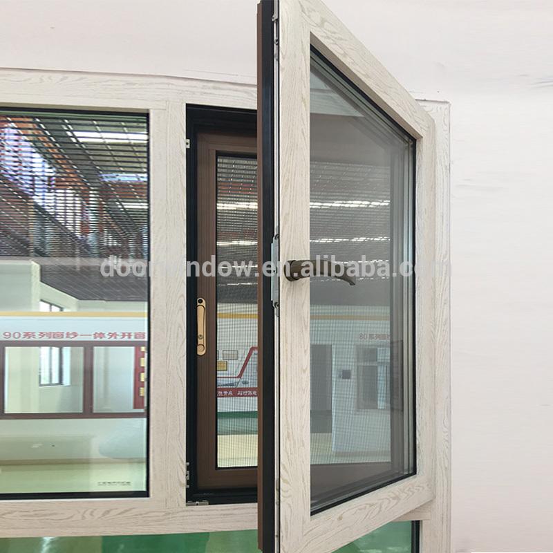 DOORWIN 2021Latest design two window sashes the main window tilt and swung inwards with 304 stainless steel screen and concealed hingesby Doorwin