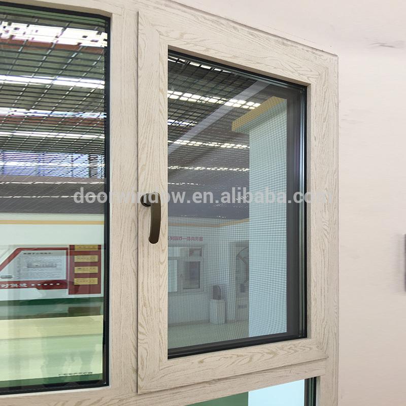 DOORWIN 2021Latest design two window sashes the main window tilt and swung inwards with 304 stainless steel screen and concealed hingesby Doorwin