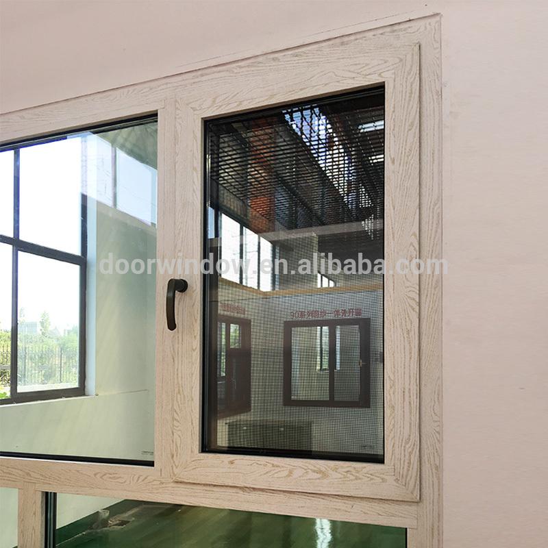 DOORWIN 2021Latest design two window sashes the main window tilt and swung inwards with 304 stainless steel screen and concealed hingesby Doorwin