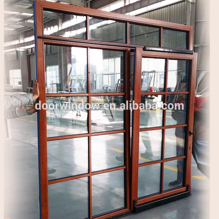 DOORWIN 2021Lattice door latest glass design laminated tempered hinged by Doorwin on Alibaba