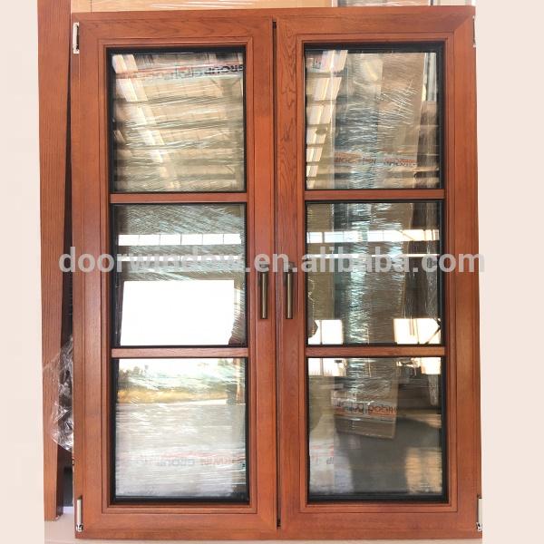 DOORWIN 2021Los Angeles European style 6 panel design grille french window with wooden frames for saleby Doorwin