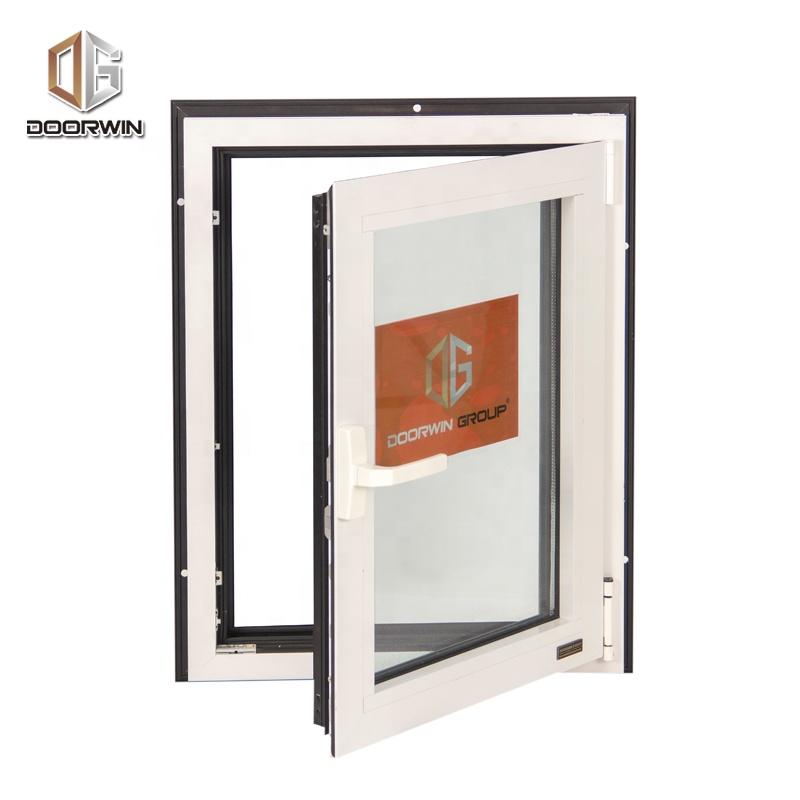 DOORWIN 2021Los Angeles best selling tempered glass thermal break aluminum made in china tilt and turn window as 2047by Doorwin