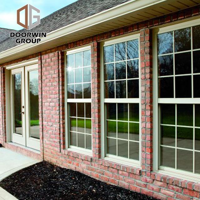 DOORWIN 2021Low-e tempered glass awning window low price high quality moisture proof windows america style