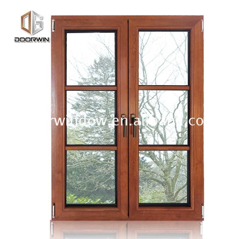 DOORWIN 2021Low price cheap french windows casement window black grid