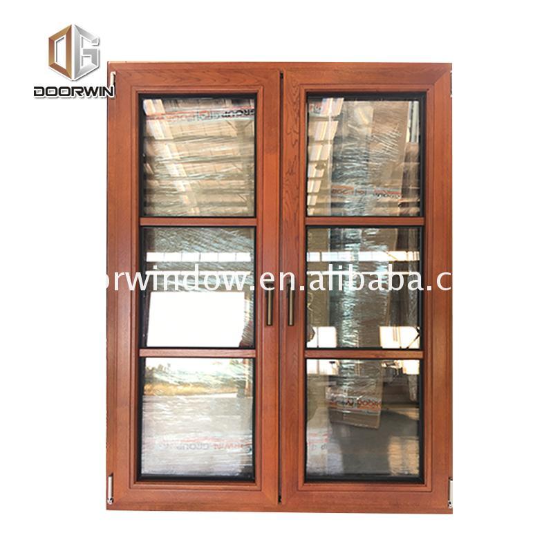 DOORWIN 2021Low price cheap french windows casement window black grid