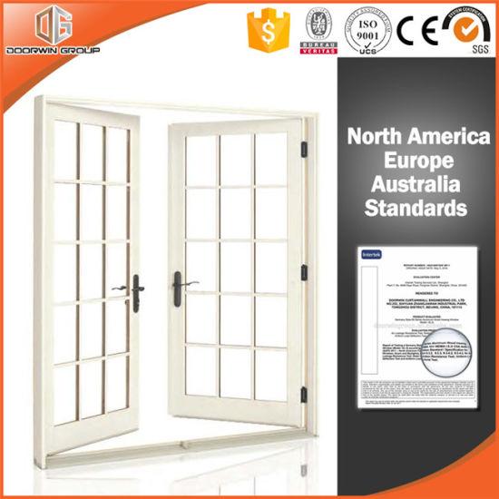 DOORWIN 2021Luxurious Solid Wood Sliding Windows and Doors, Aluminum Clading Solid Wood Double Glazing Hinged Door - China Wood Door, Solid Wood Door
