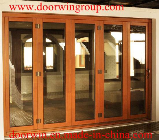 DOORWIN 2021Modern Design Imported Solid Wood Folding Doors, Solid Teak/Oak, /Larch/Pine Wood Clad Aluminum Modern French Door - China Wood Door, Solid Wood Door