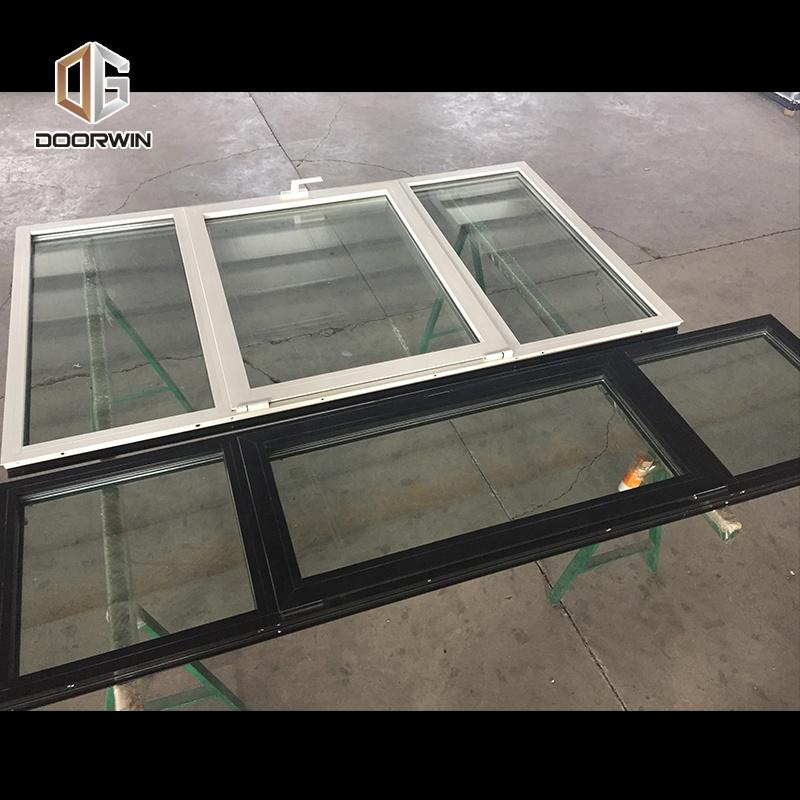 DOORWIN 2021Montreal best selling white black heat insulation aluminum window with Low-E glass