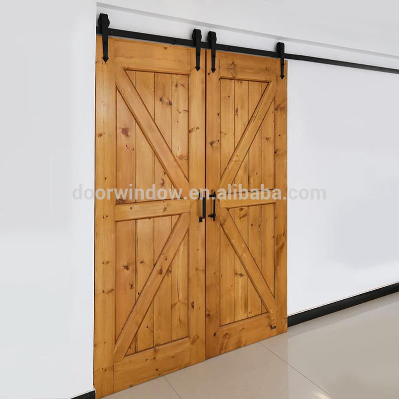 DOORWIN 2021Movable glass kitchen partition panel sliding barn door by Doorwin