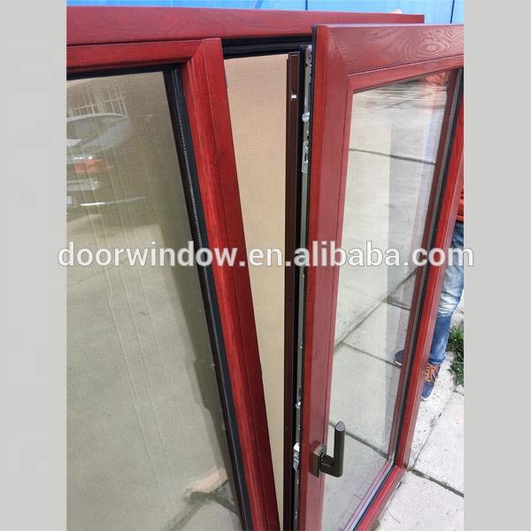 DOORWIN 2021NAMI/AAMA/WDMA Certified wood clad aluminum tilt and turn French window for SAN DIEGO Client by Doorwin