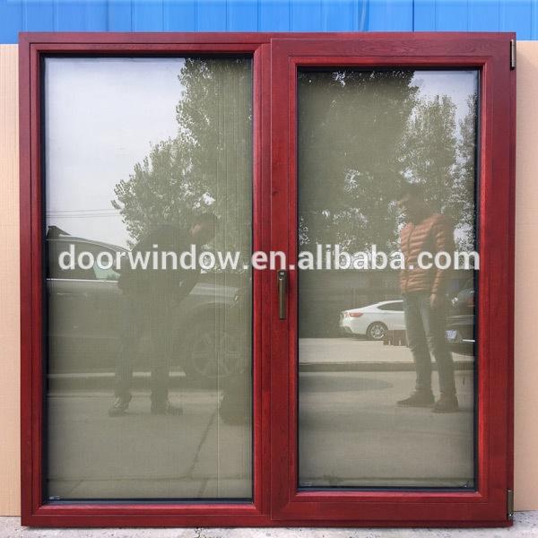 DOORWIN 2021NAMI/AAMA/WDMA Certified wood clad aluminum tilt and turn French window for SAN DIEGO Client by Doorwin