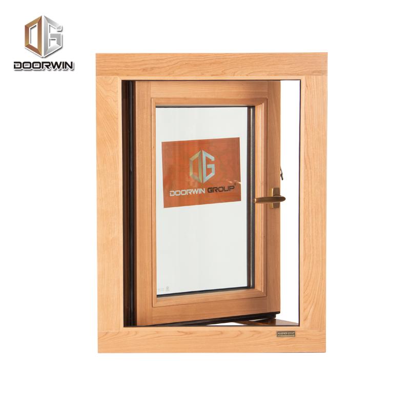 DOORWIN 2021New design aluclad windows alu timber air conditioner swing out