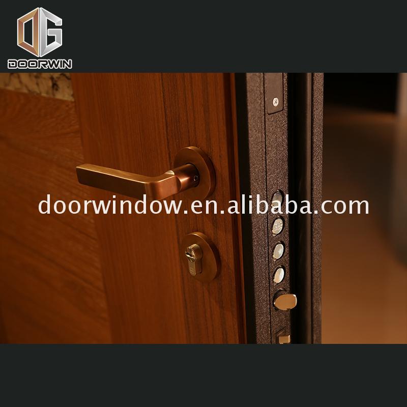 DOORWIN 2021New designed wood door texture skin panels metal frame