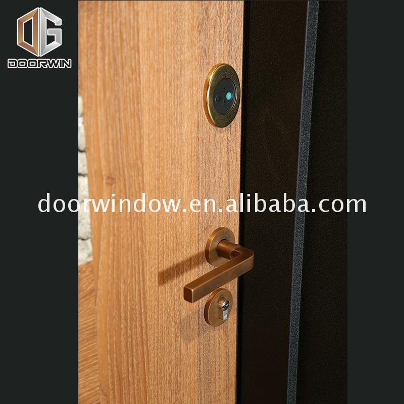 DOORWIN 2021New designed wood door texture skin panels metal frame
