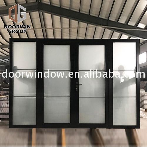 DOORWIN 2021New fashion high end entry doors hardwood glass for