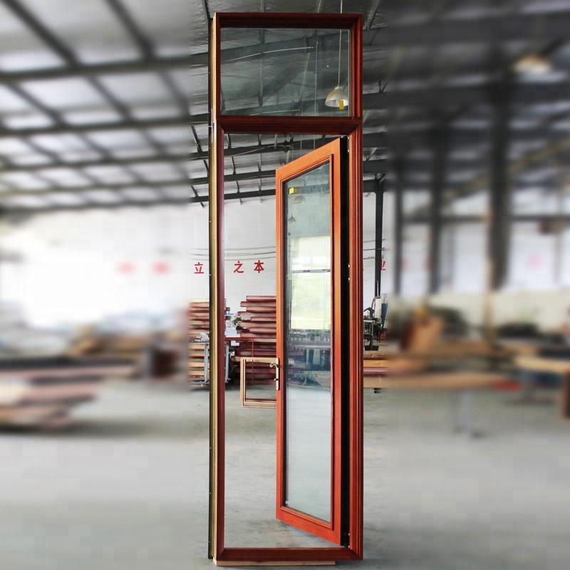 DOORWIN 2021NewYork Wood framed glass wood exterior doors with transom by Doorwin on Alibaba