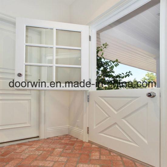 DOORWIN 2021North Standard Wood Doors Entry Door Dutch Door White Color Pine Wood Frame with Glass - China Entry Doors, Dutch Door