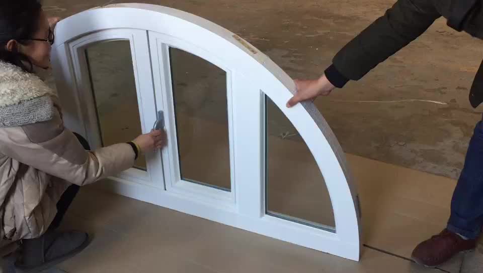 Doorwin 2021America brand hardware windproof sound proof rain proof impact resistance wood aluminum casement windows