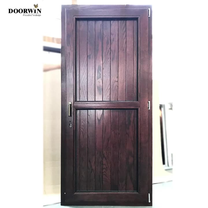 Doorwin 2021Super September Purchasing Casement shutter door built-in louvers window aluminum swing doors