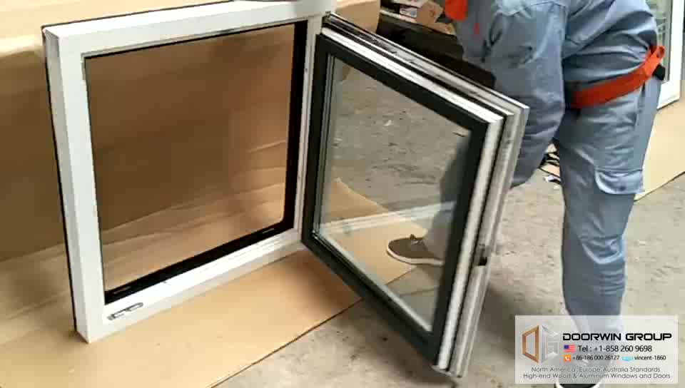 Doorwin 2021chinese simple door window design Used commercial glass windows triple pane window glazed
