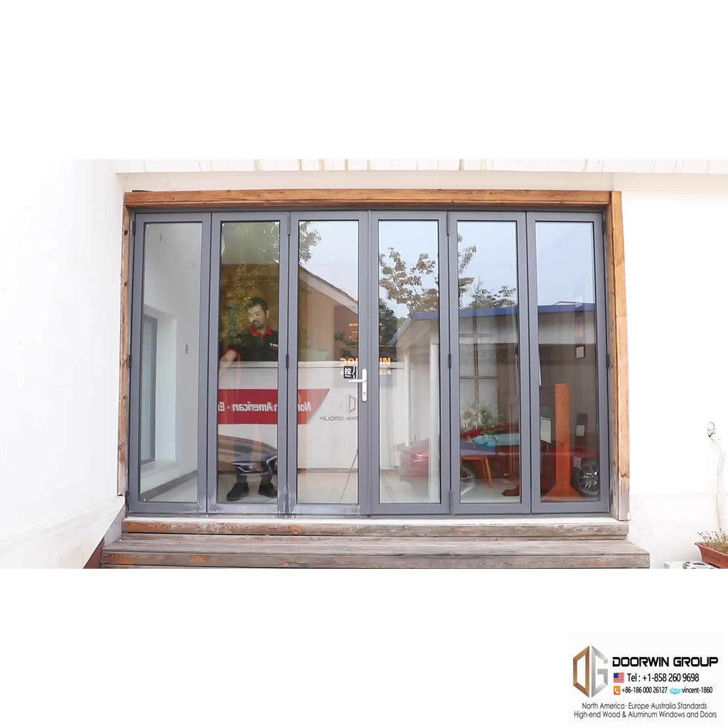 Doorwin 20212020 multi fold door Germany made high quality hardware modern style bi folding patio doors