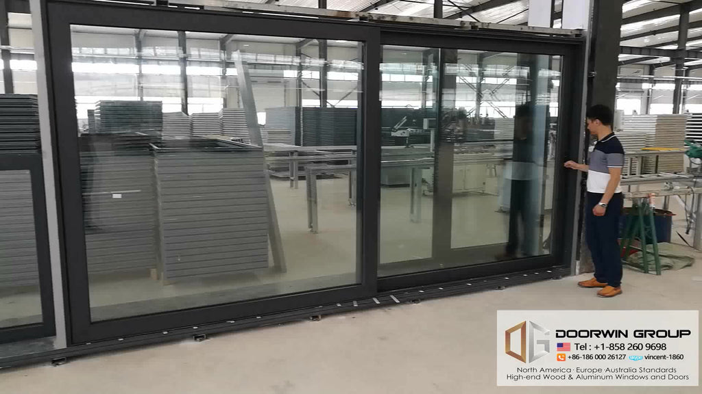 DOORWIN 2021heavy duty aluminium triple glass sliding door by Doorwin on Alibaba