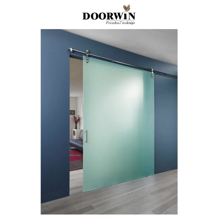 Doorwin 2021Interior triple glass sliding Barn Doors With Hardware