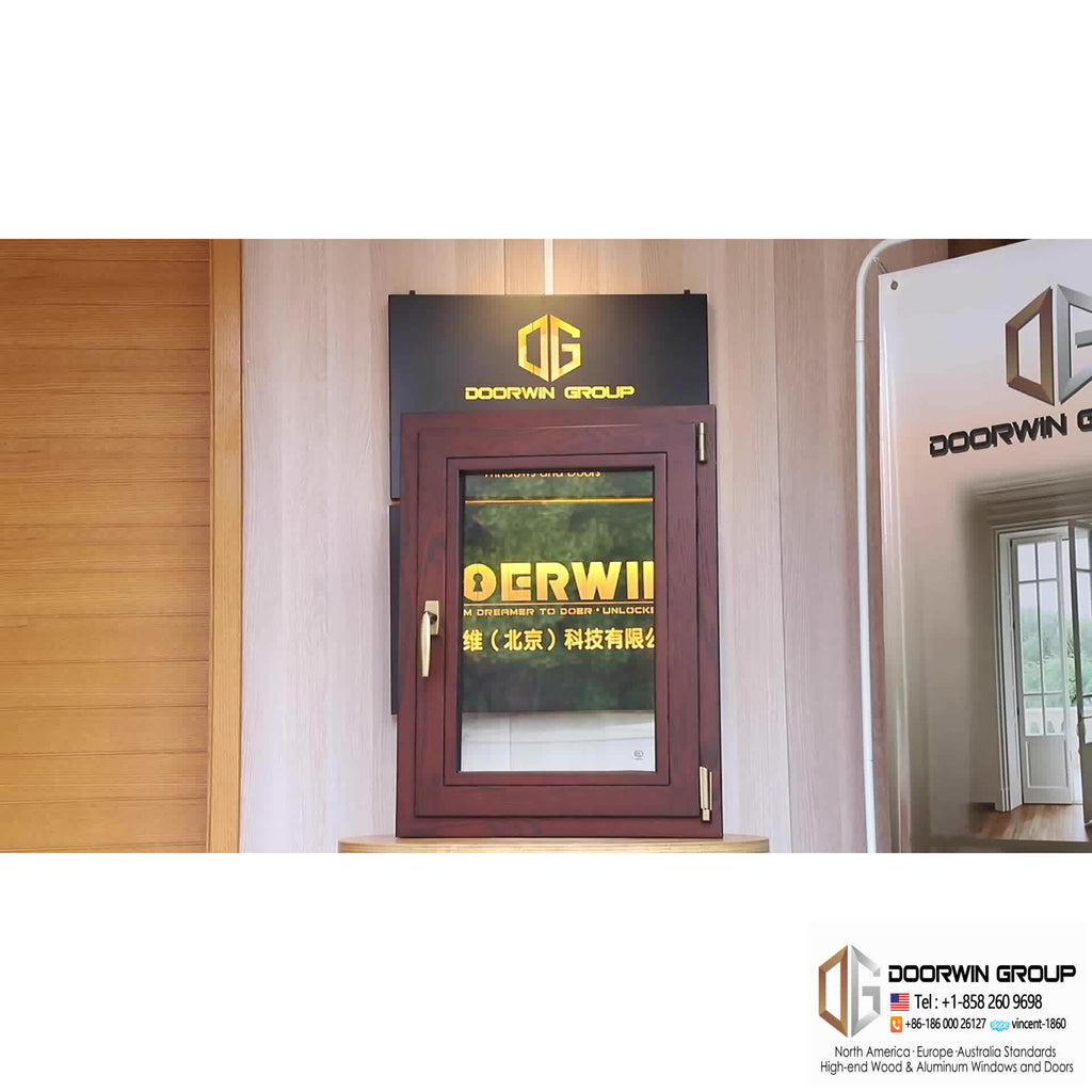 Doorwin 2021Hot sale good quality factory directly European style soundproof sound insulation aluminum wood color shutter windows