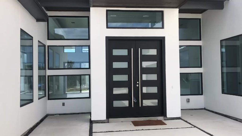 Doorwin 2021Modern design Atlanta aluminum clad wood fixed panel window