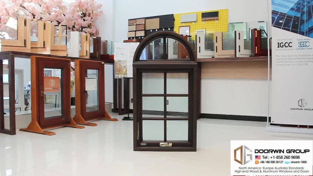 DOORWIN 2021Hot selling used commercial glass windows teak wood window design style