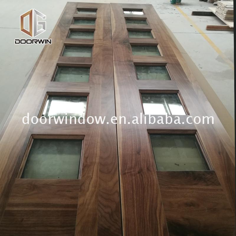 DOORWIN 2021OEM Factory exterior wood doors for sale door prices entrance with sidelites
