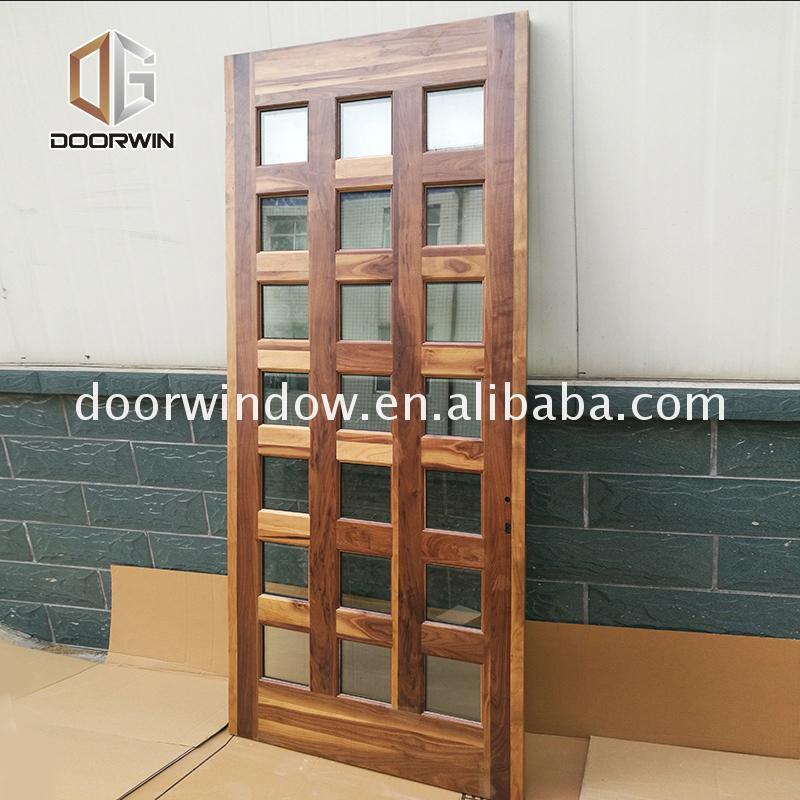 DOORWIN 2021OEM Factory exterior wood doors for sale door prices entrance with sidelites