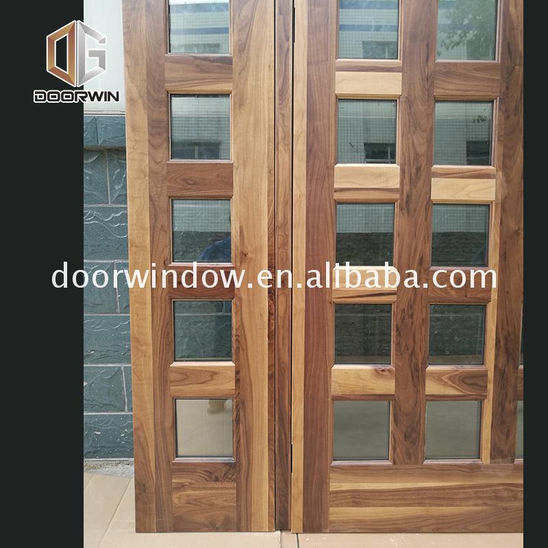 DOORWIN 2021OEM Factory exterior wood doors for sale door prices entrance with sidelites