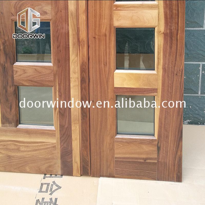 DOORWIN 2021OEM Factory exterior wood doors for sale door prices entrance with sidelites