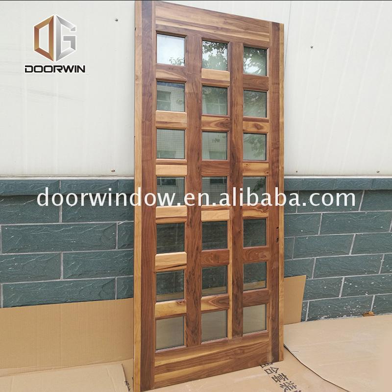 DOORWIN 2021OEM Factory exterior wood doors for sale door prices entrance with sidelites